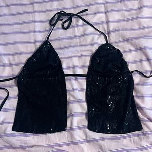 Edikted sequins black top